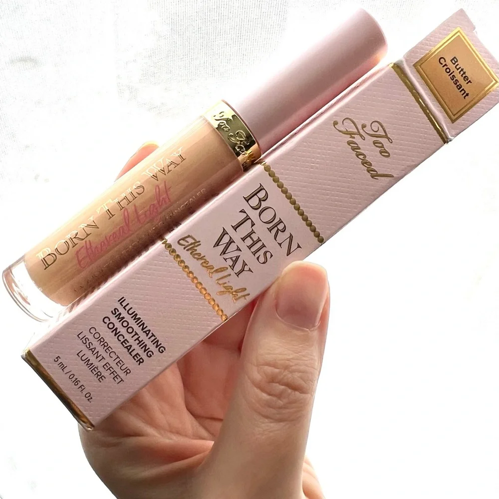 NIB Too Faced Butter Croissant Born This Way Ethereal Light Concealer 5ml